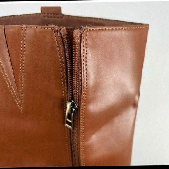 Sam & Libby brown vegan leather boots - Picture 2 of 6